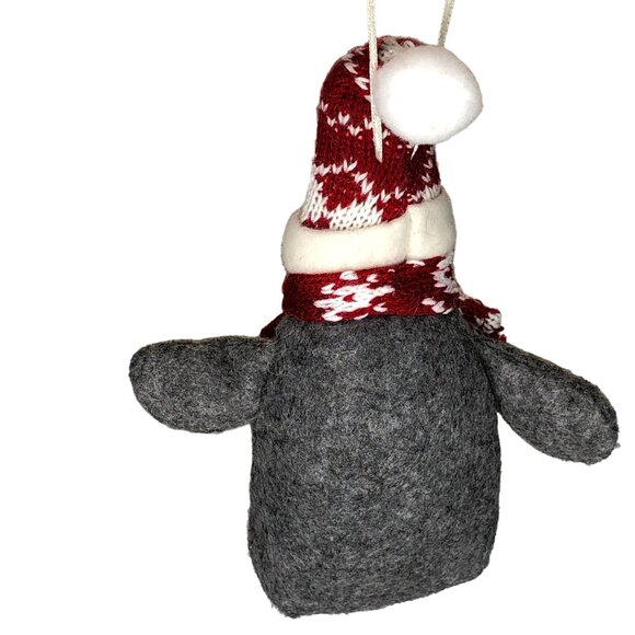 Christmas Ornament Stuffed Animal Plush Penguin Holiday Tree Wreath Decor - Picture 7 of 13